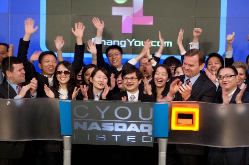 2009.4.2 · 畅游登陆纳斯达克（新华社图）